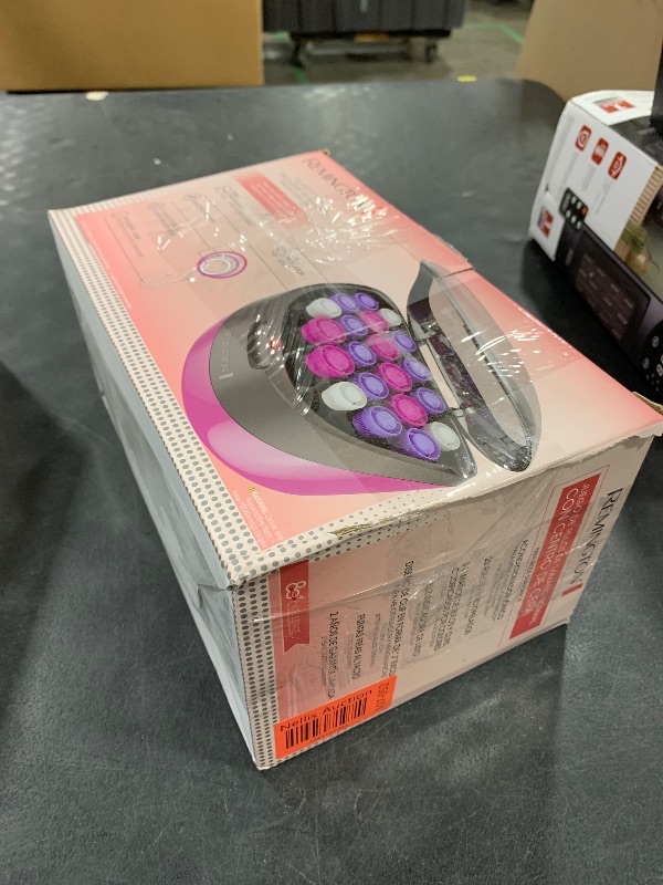 Photo 1 of Remington Ionic Conditioning Hair Setter, 20 Velvet Hair Rollers, 6 Large (1¼”), 10 Medium (1"), 4 Small (¾”), Blowout Style Hair Curlers