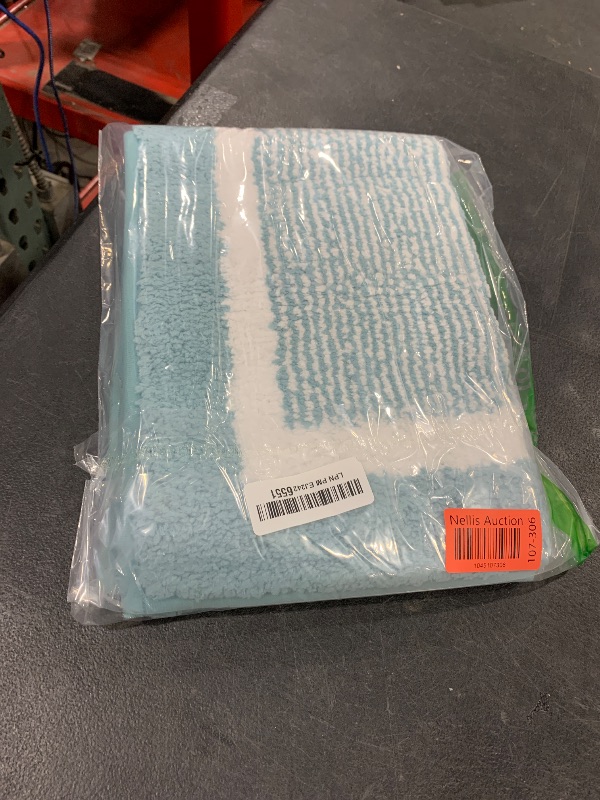 Photo 1 of OLANLY Bathroom Rugs 24x16, Extra Soft and Absorbent Microfiber Bath Mat, Non-Slip, Machine Washable, Quick Dry Shaggy Bath Carpet, Suitable for Bathroom Floor, Tub, Shower (Small, Light Blue)