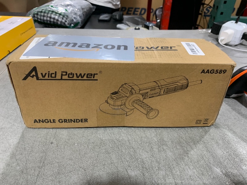 Photo 1 of AVID POWER Angle Grinder, 7.5-Amp 4-1/2 inch Electric Grinder Power Tools with Grinding and Cutting Wheels, Flap Disc and Auxiliary Handle for Cutting, Grinding, Polishing and Rust Removal - Red