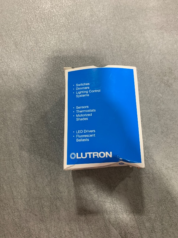 Photo 1 of Lutron Caseta Original Smart Switch (Lutron Smart Hub Required), for LED Lights and Fans, 6 Amp, Single-Pole/3-Way, Neutral Required, PD-6ANS-WH, White