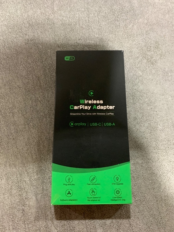 Photo 1 of SkycropHD Wireless CarPlay Adapter for iPhone, Convert Wired to Wireless Apple CarPlay Adapter, Mini Size with USB A Type-C Extension Cable
