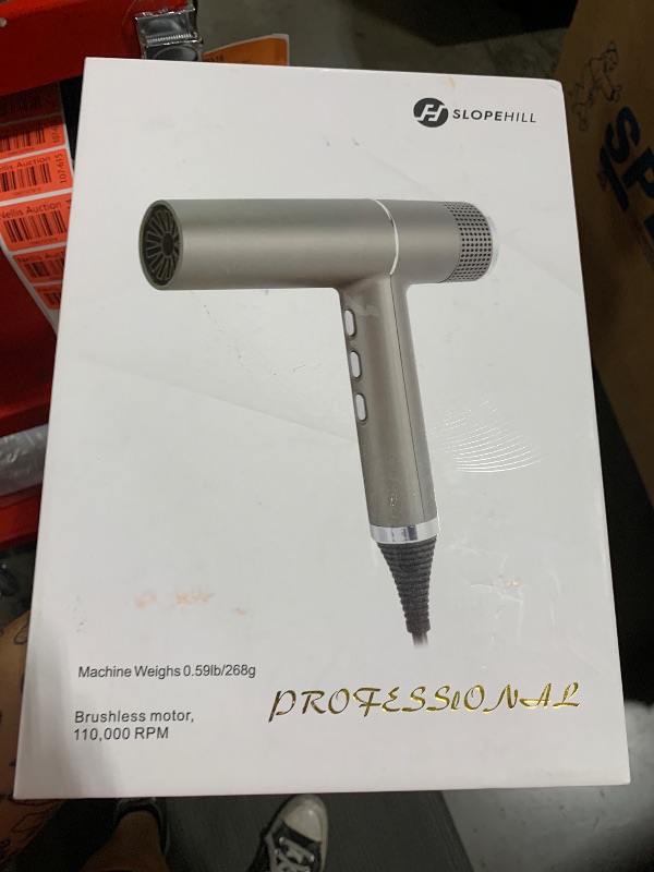 Photo 1 of Slopehill Hair Dryer with Unique Brushless Motor | Intelligent Fault Diagnosis | Innovative Microfilter | Oxy Active Technology | Led Display (Grey)