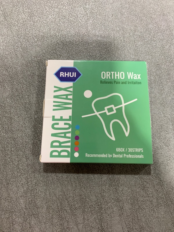 Photo 1 of Braces Wax for Teeth 6 Pack Dental Care Orthodontic Wax for Braces Wearer (6 Pack, Colorful)