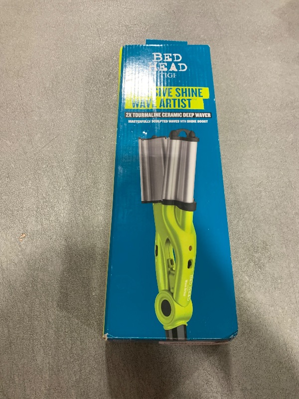Photo 1 of Bed Head Wave Artist Deep Waver | Combat Frizz, Get Long Lasting Results, & Add Massive Shine for Beachy Waves | With Tourmaline Ceramic Technology (Green)