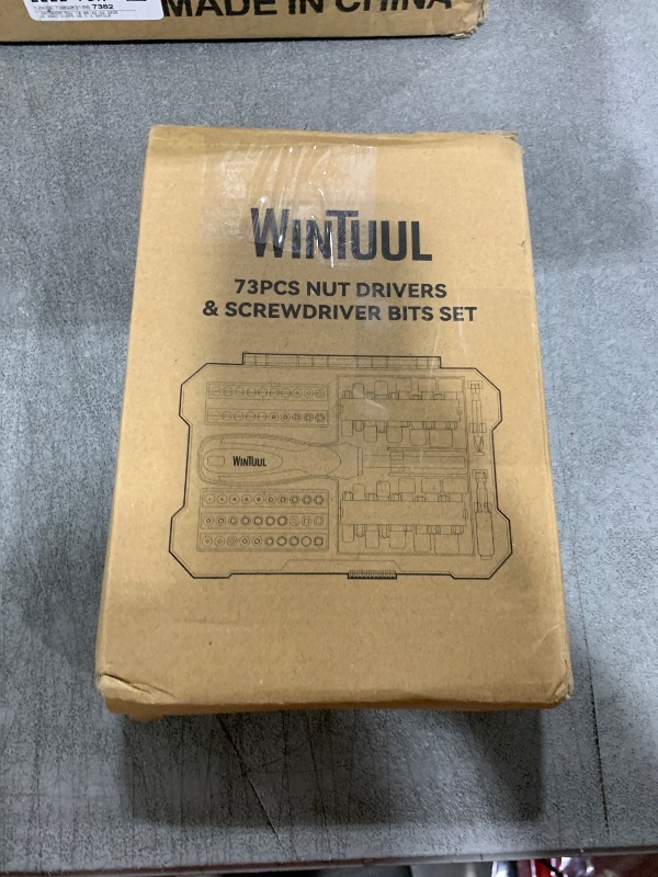 Photo 1 of WINTUUL 73-in-1 S2 Steel Screwdriver Bit Set | 1/4” Hex & Torx Impact Drill Kit with Nut Drivers | Repair Tool for Computer, Car, Bikes | Furniture Assembly Tools | Gifts for Dad for Men