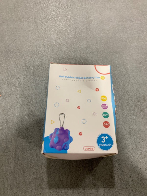 Photo 1 of Inflatable Pop Ball Its Mini Fidget Toys Bulk 20 PCS 3D Stress Balls Fidgets for Classroom Prizes Easter Basket Stuffers for Kids Party Favors Squeeze Toys It Poppers Keychain Autism Sensory Toys Pack