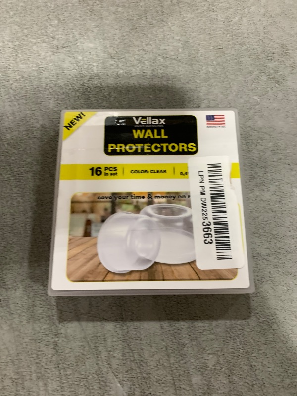 Photo 1 of 16 Door Bumpers — Self-Adhesive Clear Rubber Door Stopper, Door Knob Bumper Pads, Wall Protectors — Small Clear Rubber Door Stopper & Handle Headboard