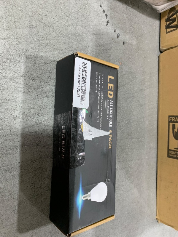 Photo 1 of comzler A15 LED Bulbs 60W Equivalent, Warm White 2700K,E12 Small Base LED Round Light Bulb for Ceiling Fan, No Dimmable?6 Pack