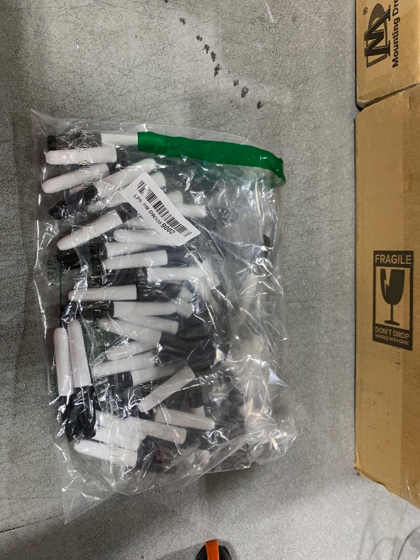Photo 1 of 50 Pcs Mini Permanent Markers with Clips Black Golf Ball Marker Pen Ink Pens Dry Erase Markers with Triangle Hook Golf Keychain Clips Badge Black Ink for Office School Outdoor Activities,Fine Point