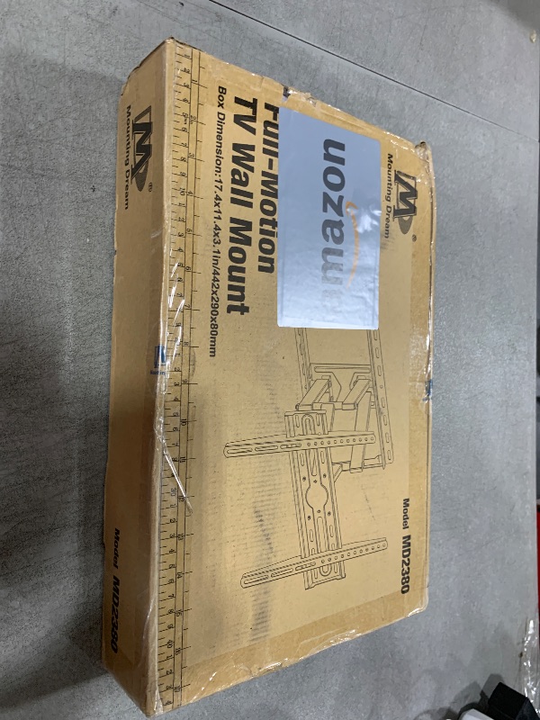 Photo 1 of Mounting Dream TV Wall Mount for 32-65 Inch Television,Mount with Swivel and Tilt, Full Motion Bracket with Articulating Dual Arms, Fits 16inch Studs, Max VESA 400X400 mm, 99lbs, MD2380