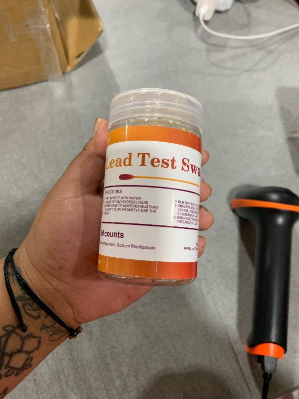 Photo 1 of AAwipes Lead Test Swab Kit (60 Rapid Home Testing Swabs) 30-Second Results. Dip in Water. Home Use for All Surfaces - Painted, Dishes, Toys, Jewelry, Metal, Ceramics, Wood (LS60)