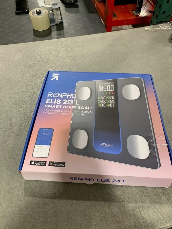 Photo 1 of RENPHO Smart Scale for Body Weight, FSA HSA Eligible, Weight Scale with 7-in-1 Large Display for BMI, Body Fat, Muscle Mass, 13 Body Composition, High Accurate Bluetooth Scale, 500lbs, 11.8", Elis 2XL