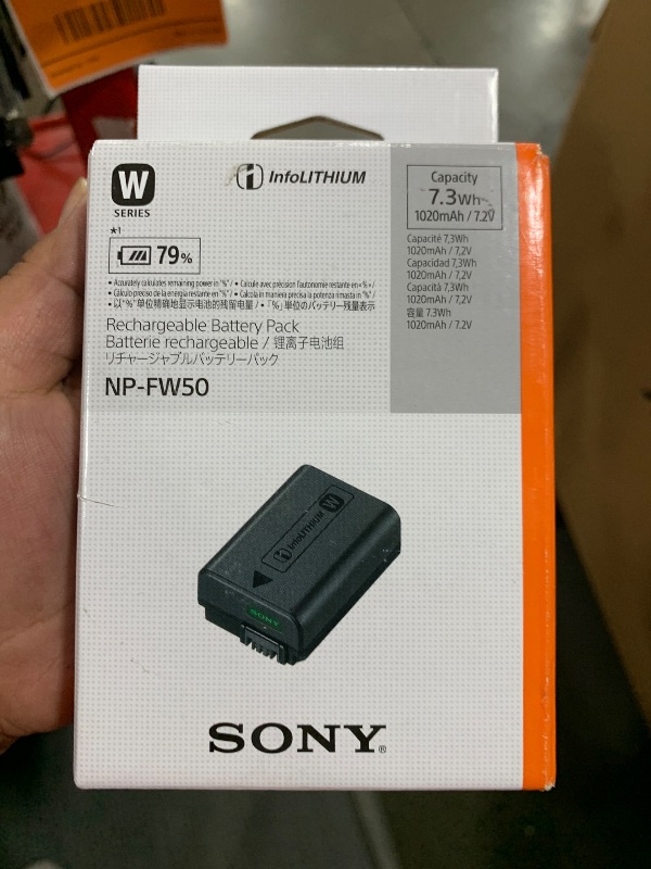 Photo 1 of Sony NP-FW50 Lithium-Ion 1020mAh Rechargeable Battery
