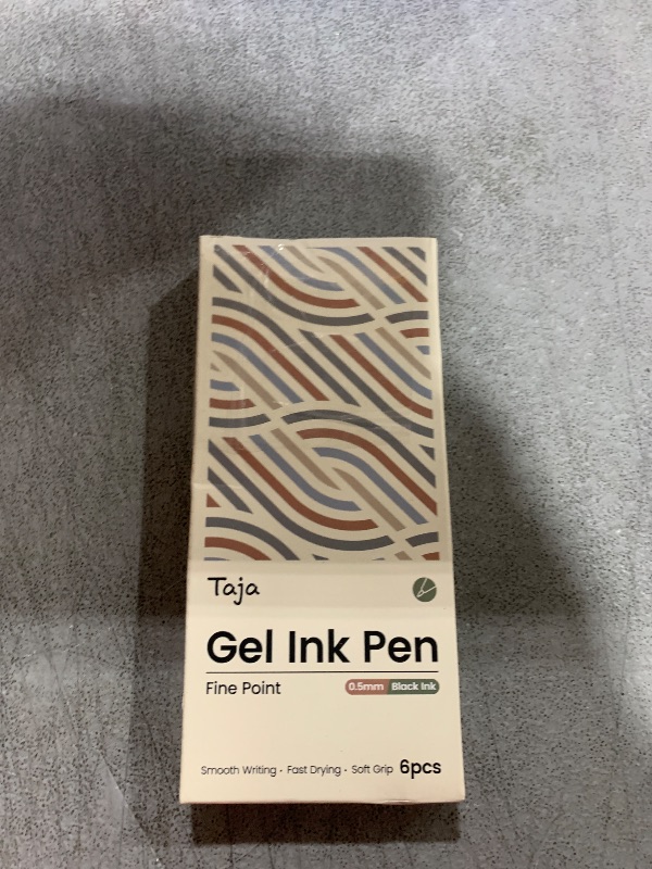 Photo 1 of Gel Pens, 6pcs 0.5mm Fine Point Smooth Writing Pens, Quick Dry Black Ink Pens for Journaling and Note Taking, Cute Aesthetic Pens for Office School & Home Supplies