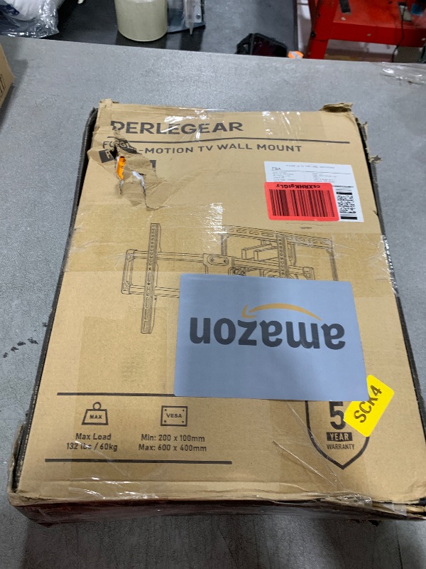 Photo 1 of Perlegear UL Listed Full Motion TV Wall Mount for 42-85 inch TVs up to 132 lbs, TV Mount with Dual Articulating Arms, Tool-Free Tilt, Swivel, Extension, Leveling, Max VESA 600x400mm, 16" Studs, PGLF8