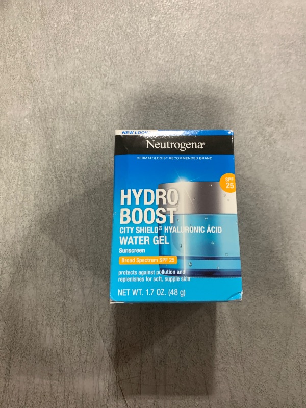 View 2 of Neutrogena Hydro Boost Face Moisturizer with SPF 25, Hydrating Facial Sunscreen, Oil-Free and Non-Comedogenic Water Gel Face Lotion 1.7 oz