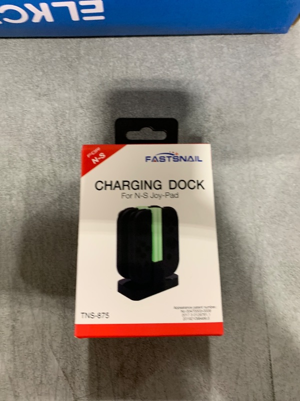 Photo 1 of FastSnail Charging Dock Compatible with Nintendo Switch for Joy Con & OLED Model Controller with Lamppost LED Indication, Charger Stand Station with Charging Cable