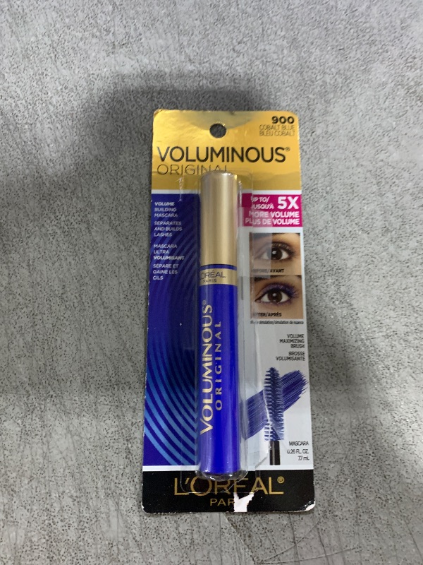 Photo 1 of L’Oreal Paris Makeup Voluminous Original Volume Building Mascara, Cobalt Blue, 0.26 fl; oz.