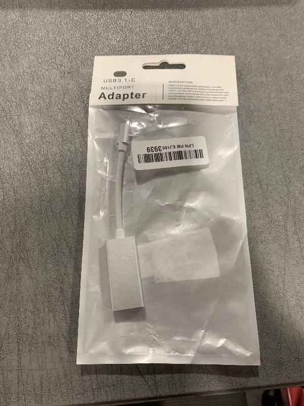 Photo 1 of Amiroko USB-C to Mini DisplayPort Adapter, USB 3.1 Type C (Thunderbolt 3) to Mini DP Adapter 4K Compatible with Lenovo T470, MacBook Pro to LED Cinema Display/Dell Monitor, etc - Silver