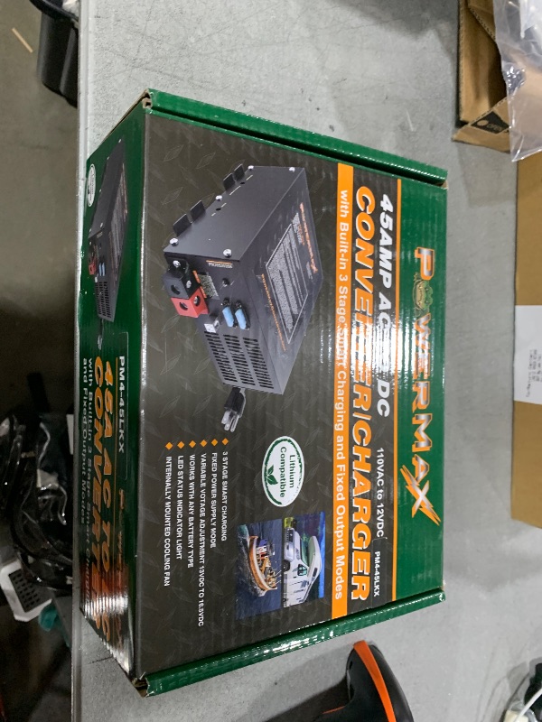 Photo 1 of PowerMax PM4 45A RV Converter | 45 Amp 12V Power Converter with a Built-in 3-Stage Smart Battery Charger | AC to DC Power Supply | Lithium Compatible | Adjustable Output 13.5VDC