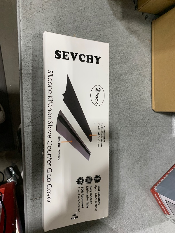Photo 1 of SEVCHY Silicone Stove Gap Covers (2 pack), Oven Gap Filler, Heat Resistant Stove Gap Filler, Seal Gap between Stovetop and Counter, Easy Clean (25 inch, Black)