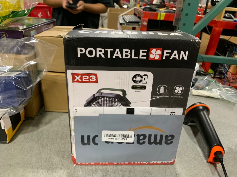 Photo 1 of CONBOLA Portable Fan Rechargeable, 20400mAh Cordless Battery Powered Fan with LED Lantern, USB C Battery Operated for Travel Bedroom Home Camping Tent Office Beach Desk Fishing Table