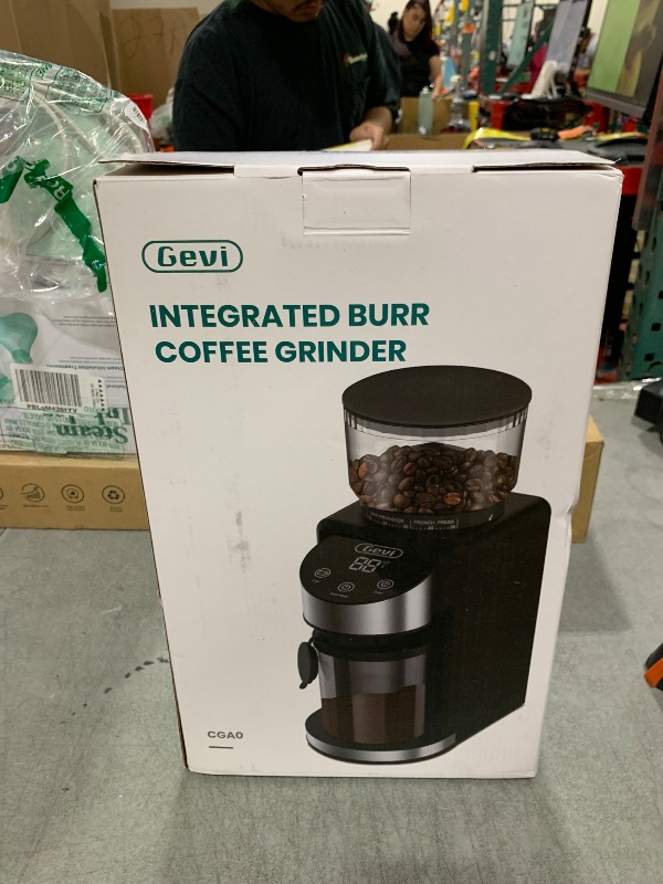 Photo 1 of Gevi Conical Burr Coffee Grinder, Adjustable Burr Mill with 35 Precise Grind Settings, Anti-Static, Coffee Grinder Electric for Espresso/Drip/Percolator/French Press/American/Turkish Coffee Makers