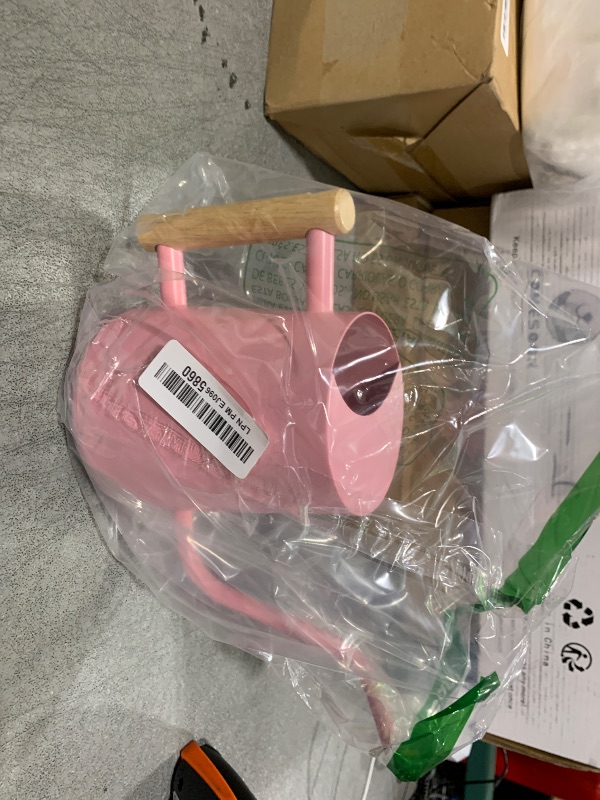 Photo 1 of 35oz Small Watering Can for Indoor Plants - Stainless Steel Metal Modern Decorative Watering Pot With Long Spout for House Plant, Bonsai, Garden Flowers (Pink)