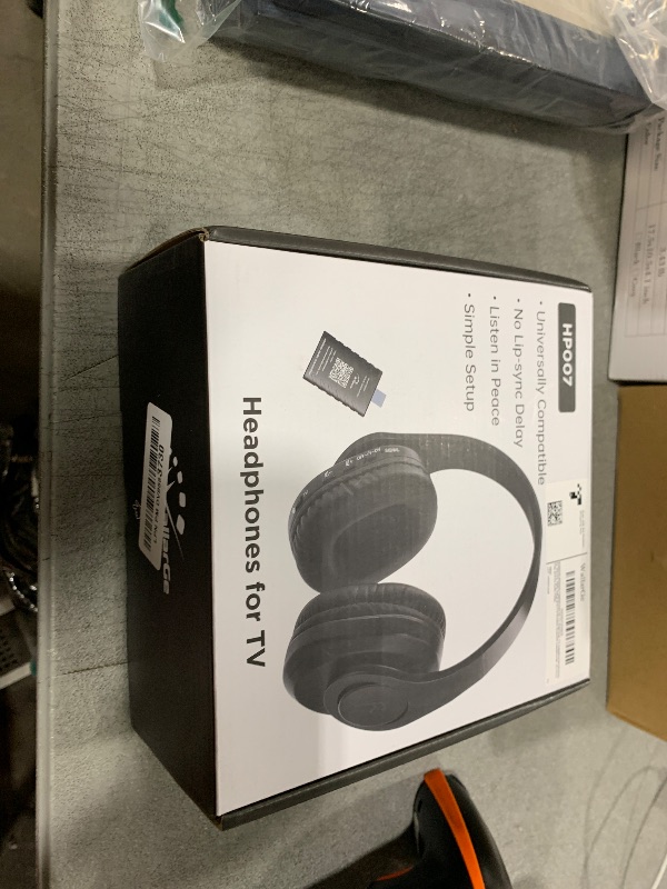 Photo 1 of WallarGe Wireless Headphones for TV Watching, Comfortable for Seniors with Bluetooth 5.3, Easy Setup Headphones with USB Transmitter, 25 Hours Play and No Audio Delay