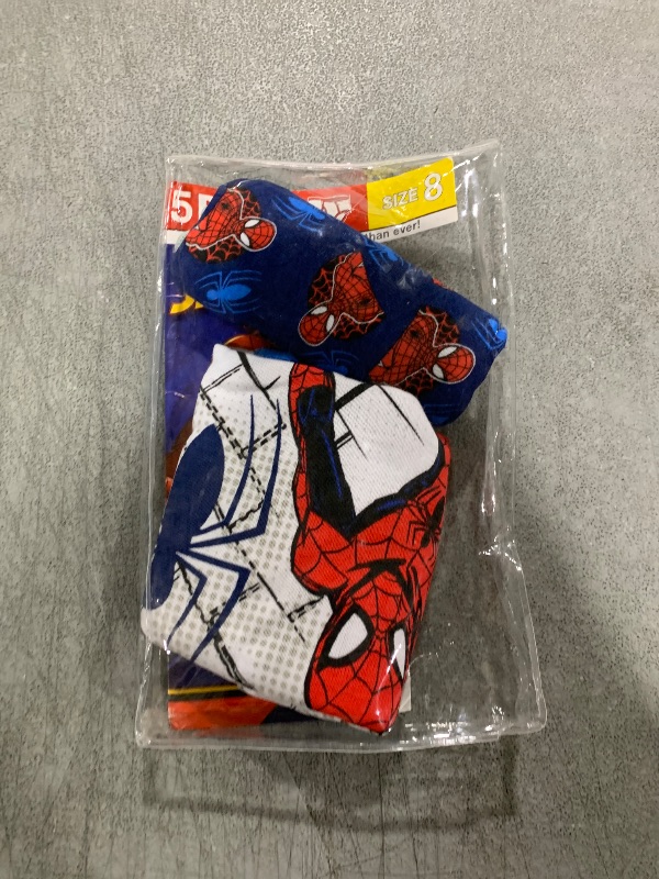 Photo 1 of Spiderman Boys' Big 100% Combed Cotton Brief Multipacks with Multiple Print Choices Available in Sizes 4, 6, 8, 10, and 12, 5-Pack