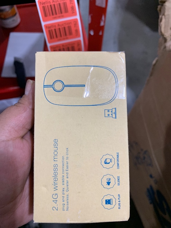 Photo 1 of Unipows Wireless Mouse - 2.4G Slim Portable Computer Mouse with Nano Receiver, Less Noise Mobile Optical Mice for Notebook, PC, Laptop, Desktop (Gradient Mint Green)