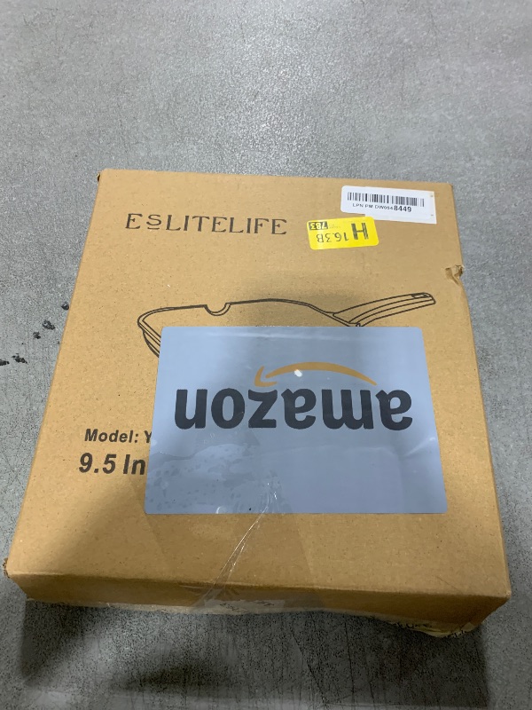Photo 1 of ESLITE LIFE 9.5 Inch Nonstick Grill Pan for Indoor Cooking, Versatile Induction Square Large Grilling Skillet Steak Pan for Stove Tops, PTFE & PFOA Free, BlackLPNPMDW0548449
