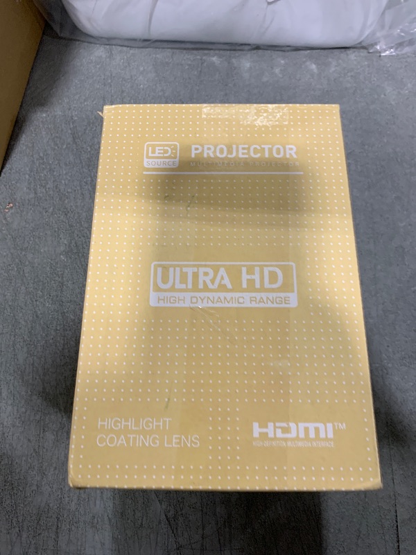 Photo 1 of Mini Projector, Support 4K 1080P Portable Projector with Dual Band WIFI6 5G Wireless 5.2 Bluetooth Android 11, 200 ANSI Lumens, 180° Rotatable, Auto Keystone Correction,35"-130" Screen Video Projector