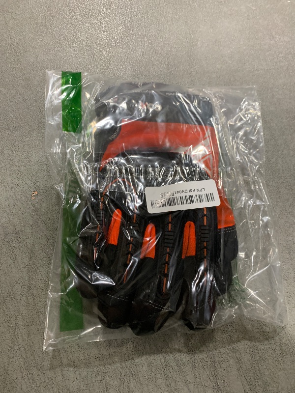 Photo 1 of Vgo... 1-Pair Safety Work Gloves - Mechanics, Impact, Anti-Vibration, Rigger, Heavy Duty (S, Orange, SL8849IP)