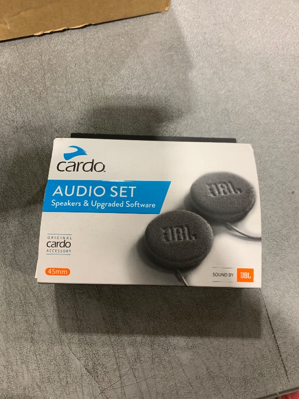 Photo 1 of Cardo 45mm Audio Set, Works with Most Helmet Communicators (Single Pack), Black