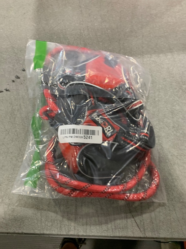 Photo 1 of tobeDRI No Pull Dog Harness Adjustable Reflective Oxford Easy Control Medium Large Dog Harness with A Free Heavy Duty 5ft Dog Leash (S (Neck: 13"-18", Chest: 17.5"-22"), Red Harness+Leash)