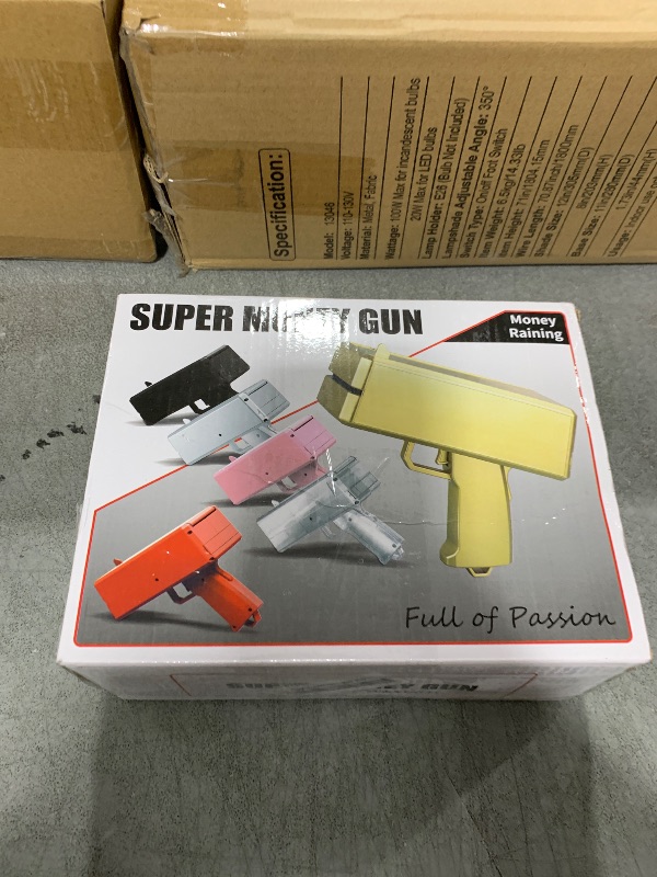 Photo 1 of Alagoo Super Money Guns Paper Playing Spary Gun Make it Rain Toy Gun, Handheld Cash Fake Bill Dispenser Shooter Toy(Metallic Gold)