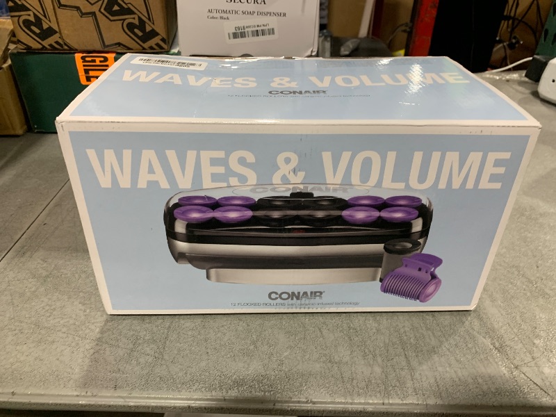 Photo 1 of Conair Hot Rollers Hair Curlers for Long, Medium and All Hair | Heated Rollers with Roller Clips Included | 1 1/2-inch and 1 3/4 inch Rollers | Amazon Exclusive
