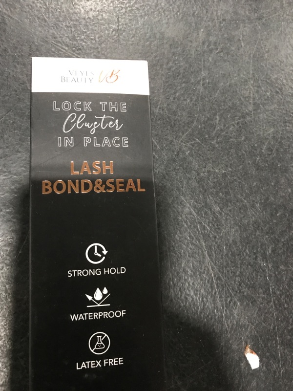 Photo 1 of VEYESBEAUTY Lash Bond and Seal Waterproof 2 in 1 Cluster Lash Glue for Eyelash Extensions Long Lasting Strong Hold Individual Eyelash Glue for Self-Application at Home 5ml+5ml