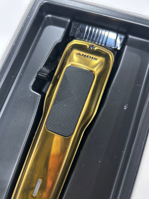Photo 1 of Andis 562312 Phenom Professional Corded/Cordless Hair Clipper, Adjustable Phaze Blade, Close Cutting, Gold