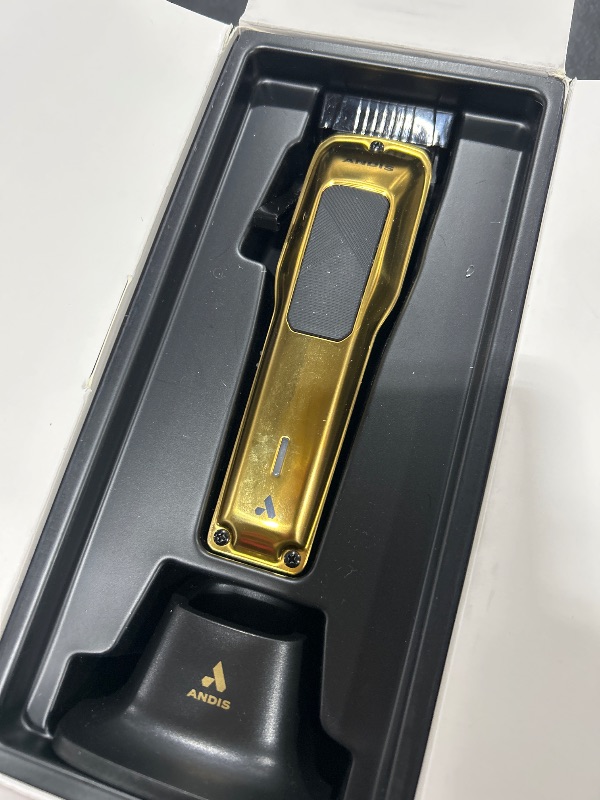 Photo 1 of Andis 562312 Phenom Professional Corded/Cordless Hair Clipper, Adjustable Phaze Blade, Close Cutting, Gold