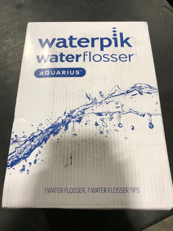 Photo 1 of Waterpik Aquarius Water Flosser For Teeth Cleaning, Gums, Braces, Dental Care, Electric Power With 10 Settings, 7 Tips For Multiple Users And Needs, ADA Accepted, White WP-660, Packaging May Vary