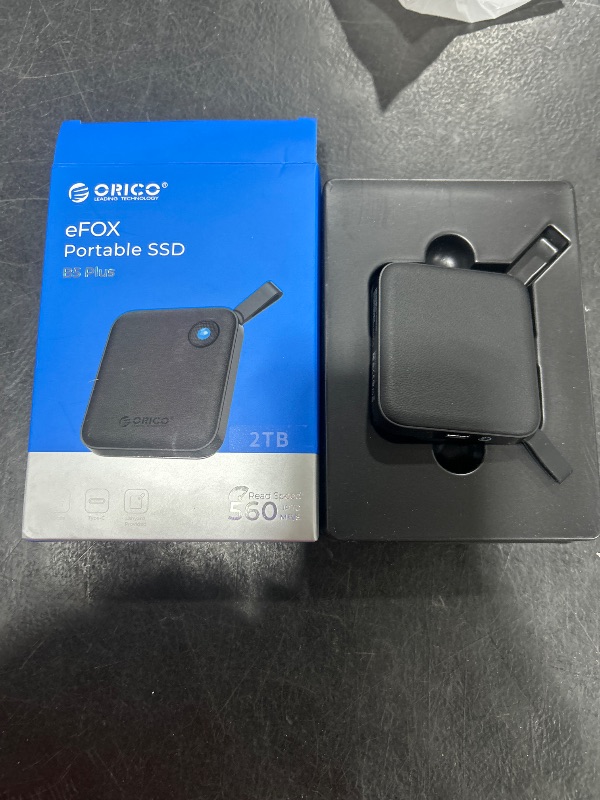 Photo 1 of ORICO Portable SSD 2 TB with 2 in 1 USB C Cable, External Solid State Drives, Up to 460MB/s, Status Indicator, Reliable Storage for USB-C Smartphone, Tablet, PC - B5PLUS