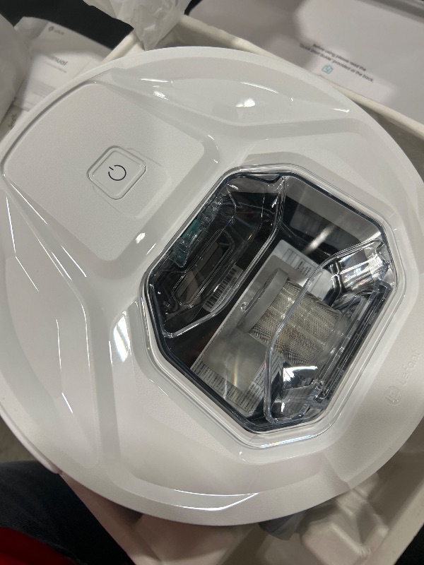 Photo 1 of Lefant M320 Robot Vacuum with Mop Combo, 6500Pa Powerful Suction, 210 Mins Runtime, Slim, 800ml Visible Dustbin, Carpet Detection, Alexa Voice Control, Ideal for Hard Floor and Pet Hair, White