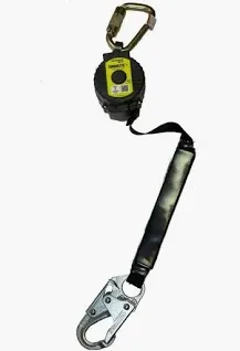 Photo 1 of Honeywell Miller Personal Fall Limiter: Steel Snap Hook Anchor, Harness Steel Carabiner, 9 ft Line