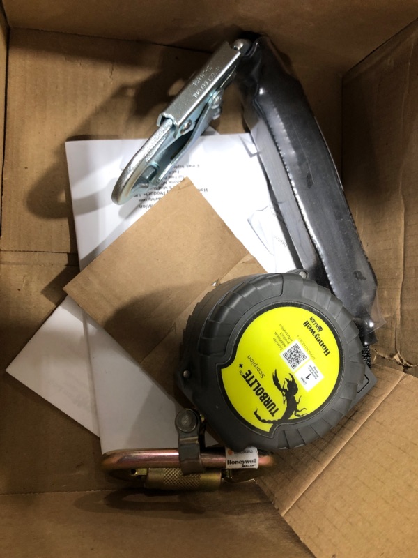Photo 1 of Honeywell Miller Personal Fall Limiter: Steel Snap Hook Anchor, Harness Steel Carabiner, 9 ft Line