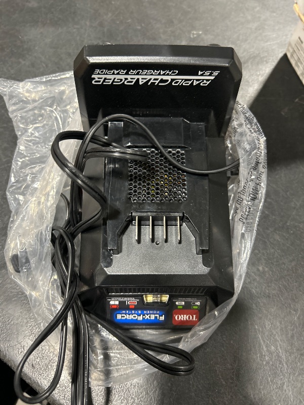 Photo 1 of Toro 60V MAX Flex-Force 5.4 Amp Lithium-Ion Battery Rapid Charger
