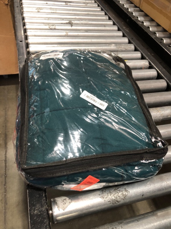 Photo 1 of yescool Weighted Blanket for Adults (20 lbs, 60” x 80”, Dark Green) Cooling Heavy Blanket for Sleeping Perfect for 190-210 lbs, Queen Size Breathable Blanket with Premium Glass Bead, Machine Washable