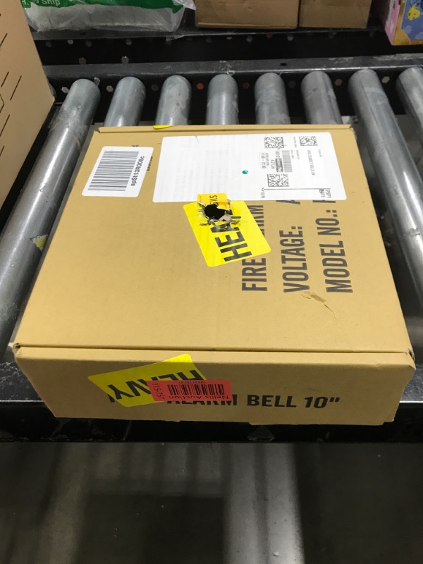 Photo 1 of Red Fire Alarm Bell, 10 Inch 120 Volt