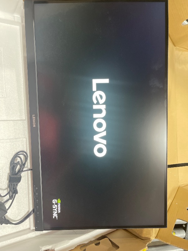 Photo 1 of Lenovo Legion Y27q-20 Gaming Monitor, 27” QHD Display, 165Hz, 0.1ms Response, AMD FreeSync/Gsync Compatible, Lift/Tilt/Pivot/Swivel Stand, HDMI 2.0 and DisplayPort 1.4, 350 nits, Raven Black